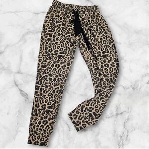 LNA Knit Animal Print Sweatpant Joggers Size XS
